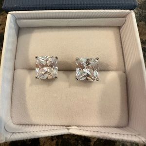 Cubic Zirconia Rectangle Studs